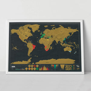 Scratch Off World Map  42 * 30cm