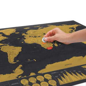 Scratch Off World Map  42 * 30cm