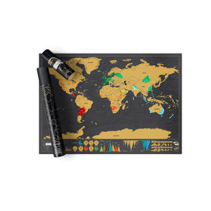 Scratch Off World Map  42 * 30cm