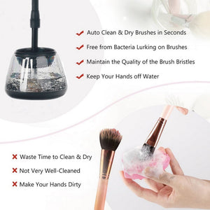 Electric makeup brush cleaner