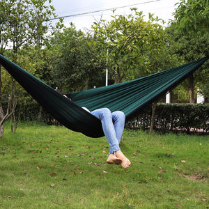 Ultralight Travel Hammock with Integrated Bug Net