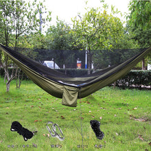 Load image into Gallery viewer, Ultralight Travel Hammock with Integrated Bug Net