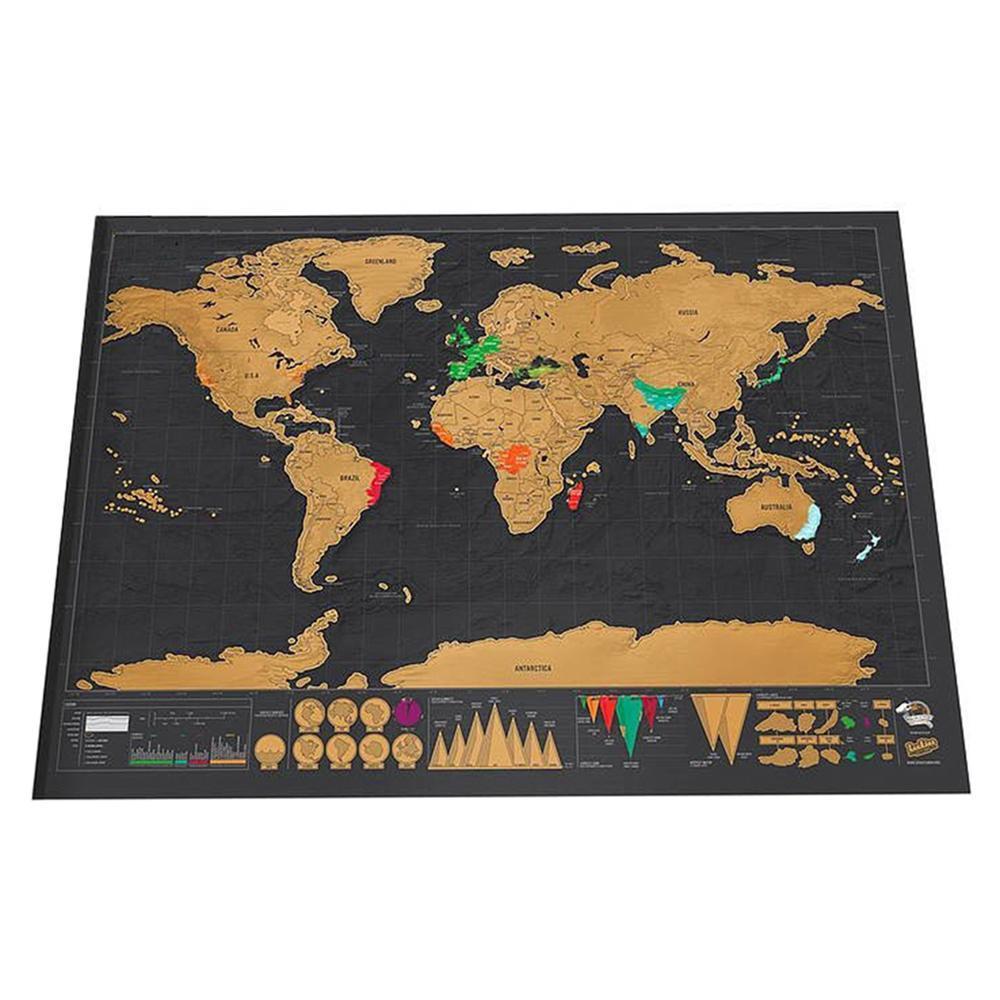 Scratch Off World Map  42 * 30cm